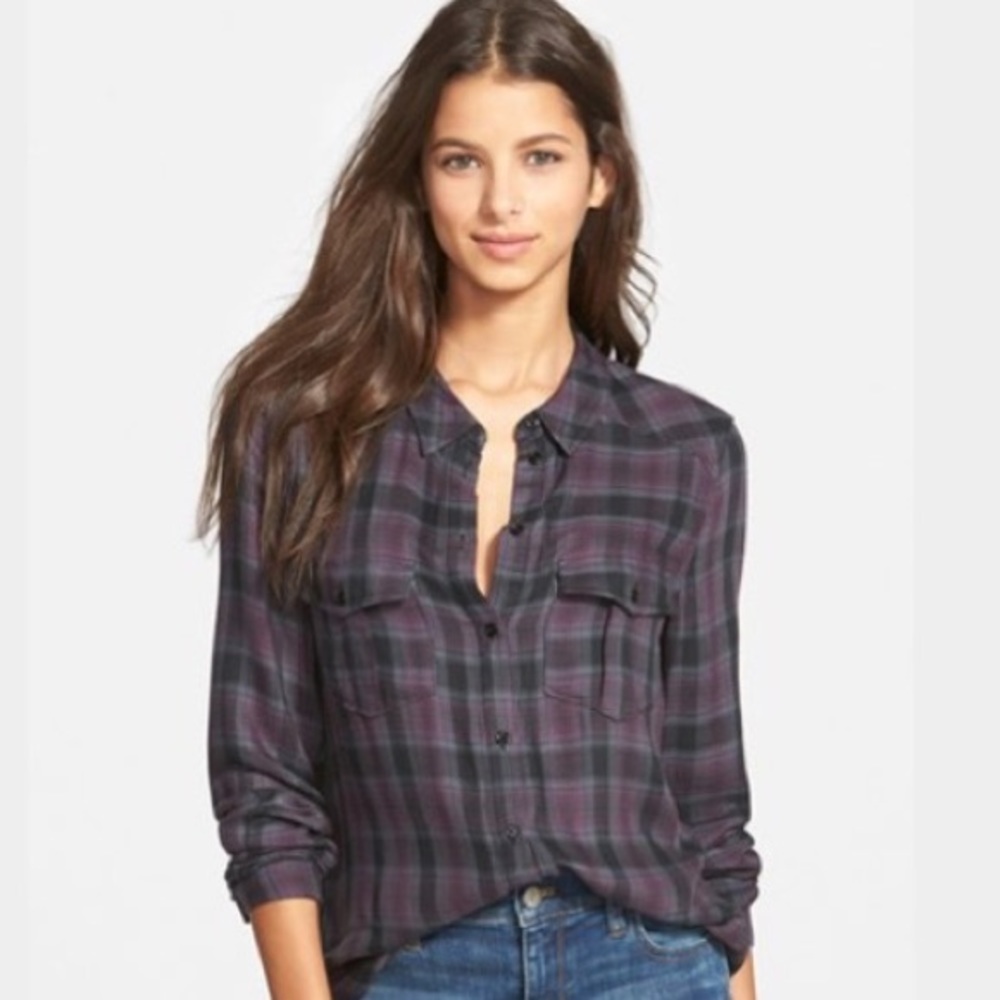 PAIGE “Mya” Plaid Top - Picture 1 of 7